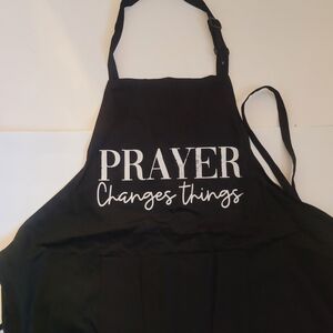 Black Apron with Inspirational Text